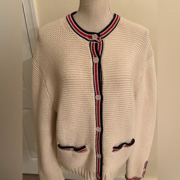 Alex Mill Emmy Cardigan Sweater And Cami Ivory Set Size L - Picture 3 of 9
